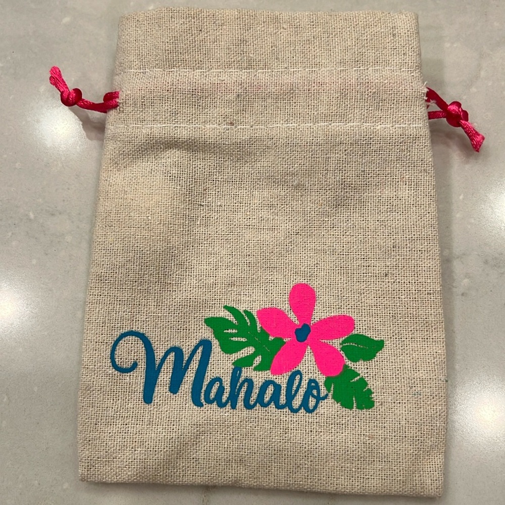 Mahalo mini canvas bag - new!